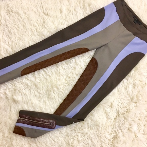 MARC JACOBS Rare Designer Colorblock Ankle Zip Riding Moto Pants NWOT Mi… - Picture 3 of 8